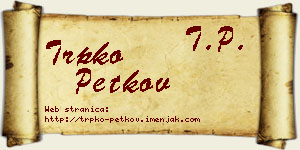 Trpko Petkov vizit kartica